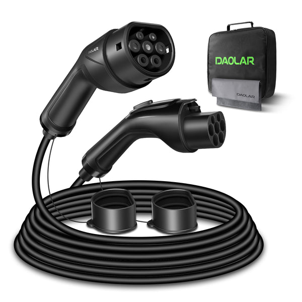 Daolar Type2 EV Câble D'extension De Charge pour 3.5kw 7kw 11kw 22kw 7m câble avec sac à main