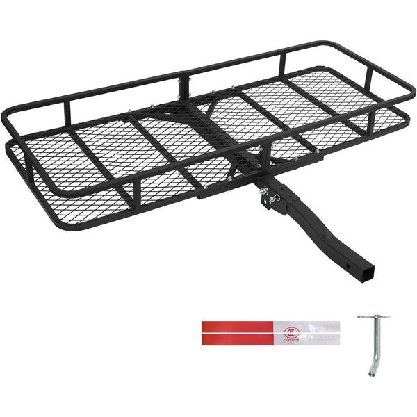 Daolar Folding Trailer Hitch Cargo Carrier Mottaker 500 Lbs Kapasitet 2 tommer mottaker bagasjekurv Jeg er oppe på SUV. Husbil, lastebil, Van Camping reiser