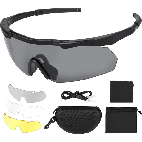 Venkovní unisexové střelecké brýle Daolar Tactical Eyewear 3 s výměnnými čočkami